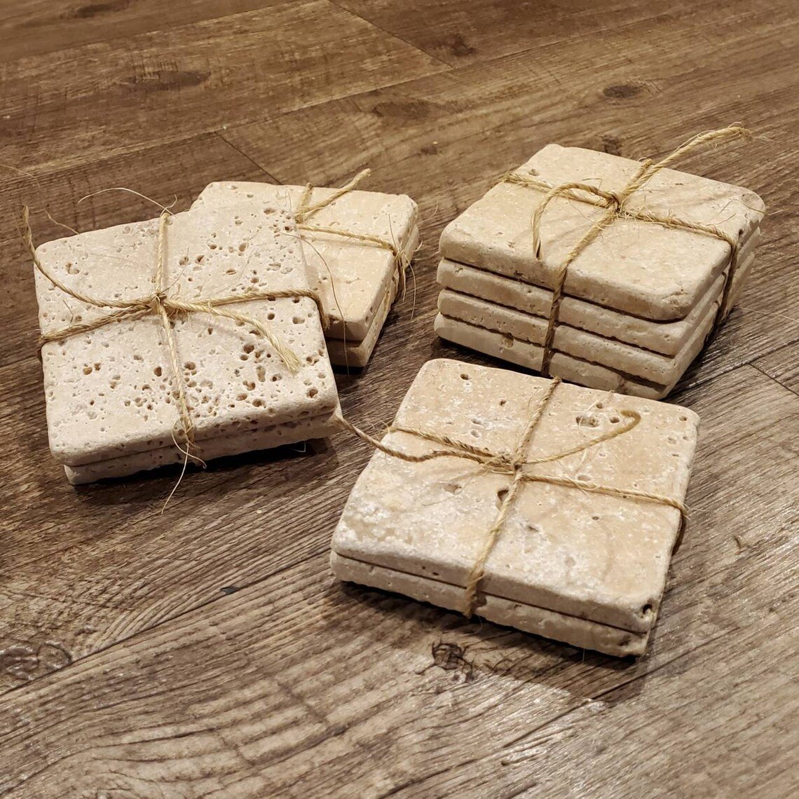 travertine stone coasters natural stone coaster set rustic handcrafted stone drink coasters decorative tabletop accessories stone beverage coasters