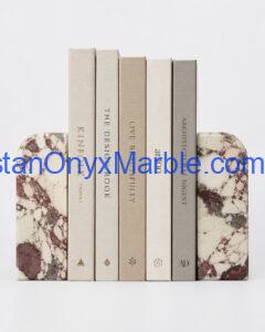 calacatta viola marble Arch Bookends