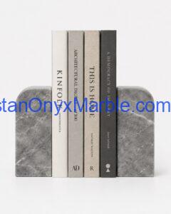 Gray Marble Arch Bookends
